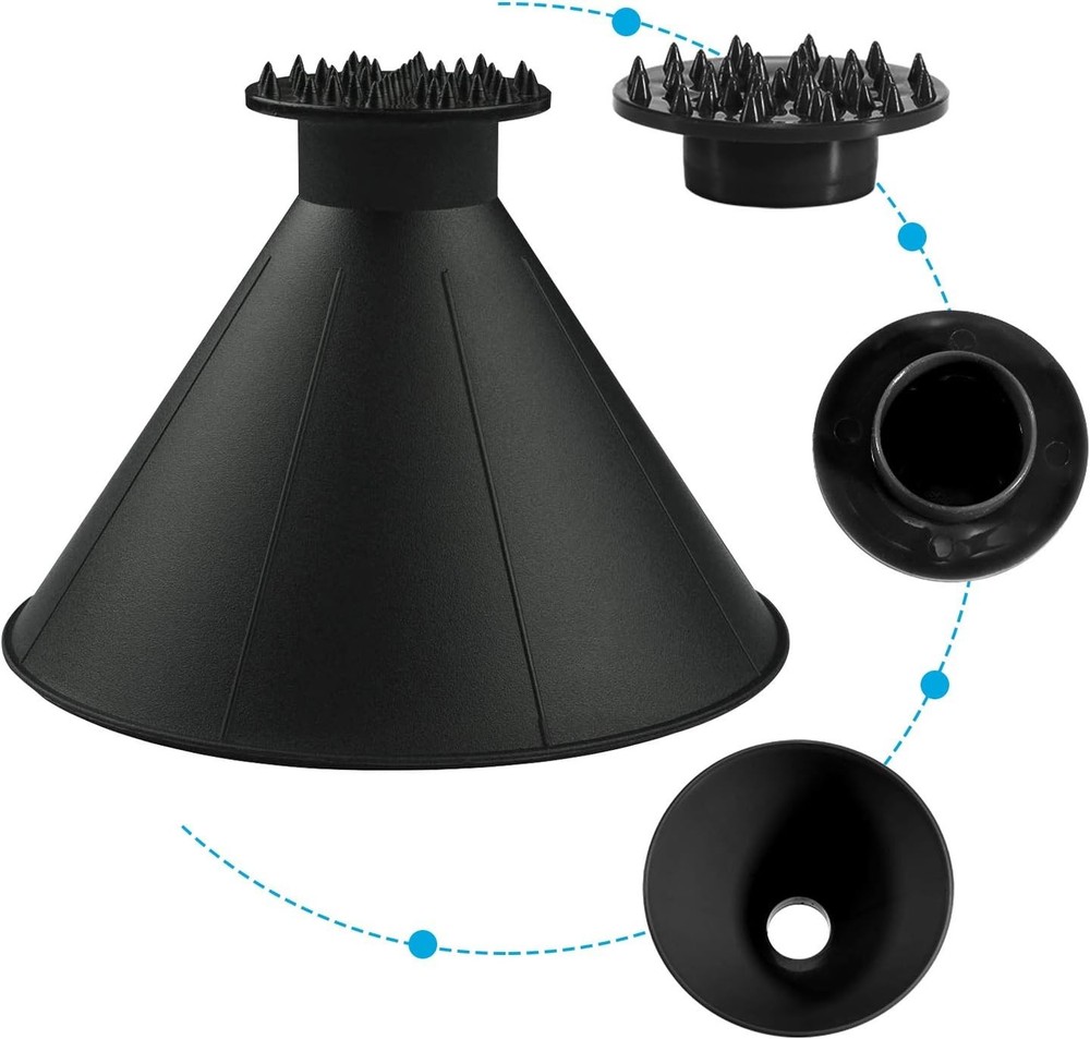 2 Pack Magical Ice Scrapers for Windshield - Effortless Snow Removal Tools