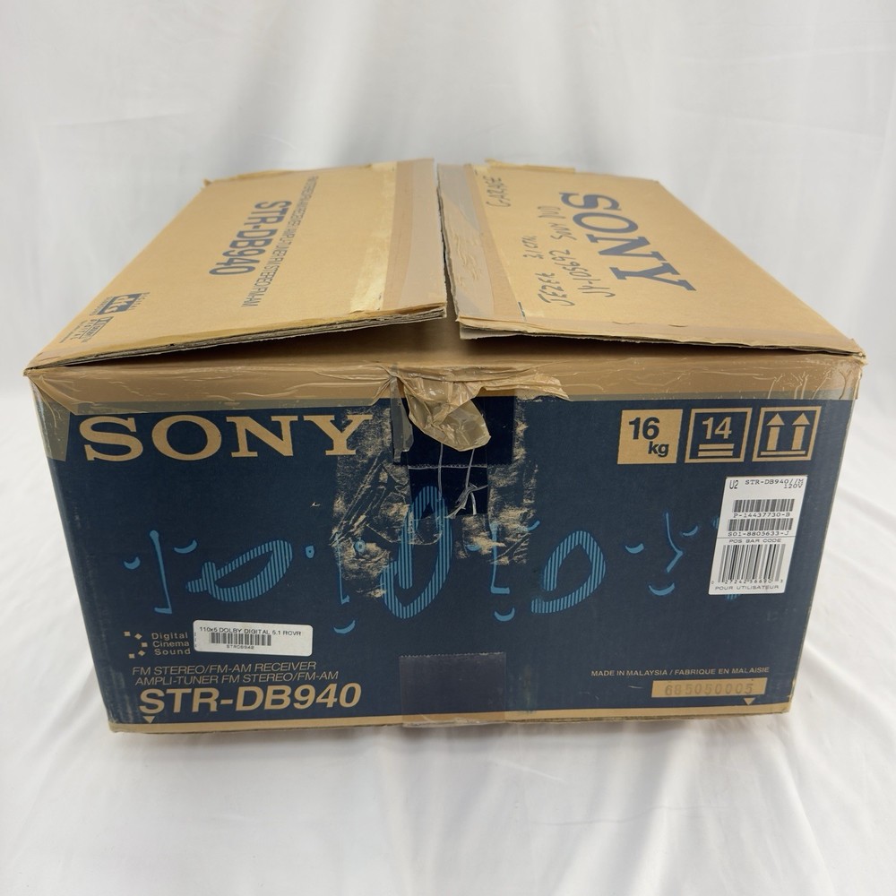Sony STR-DB940 FM AM Receiver Remote Manuals Original Box Bundle