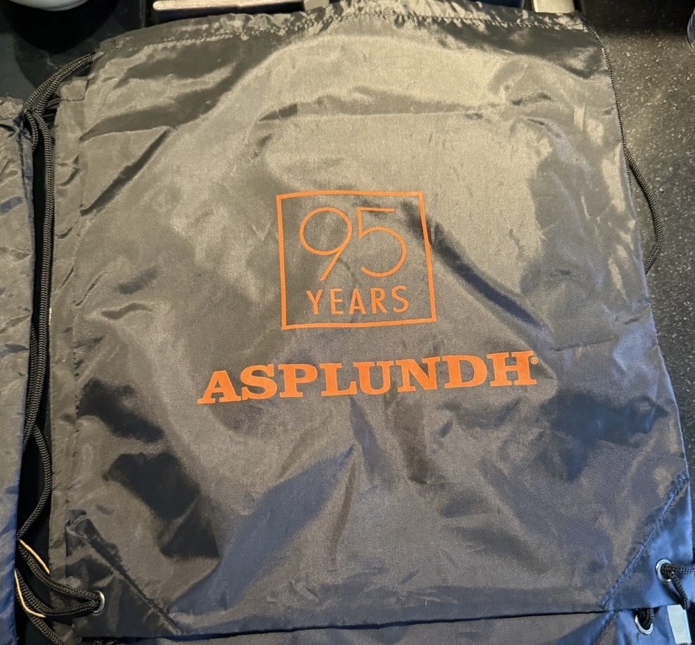 Asplundh 95 Years Drawstring Bag
