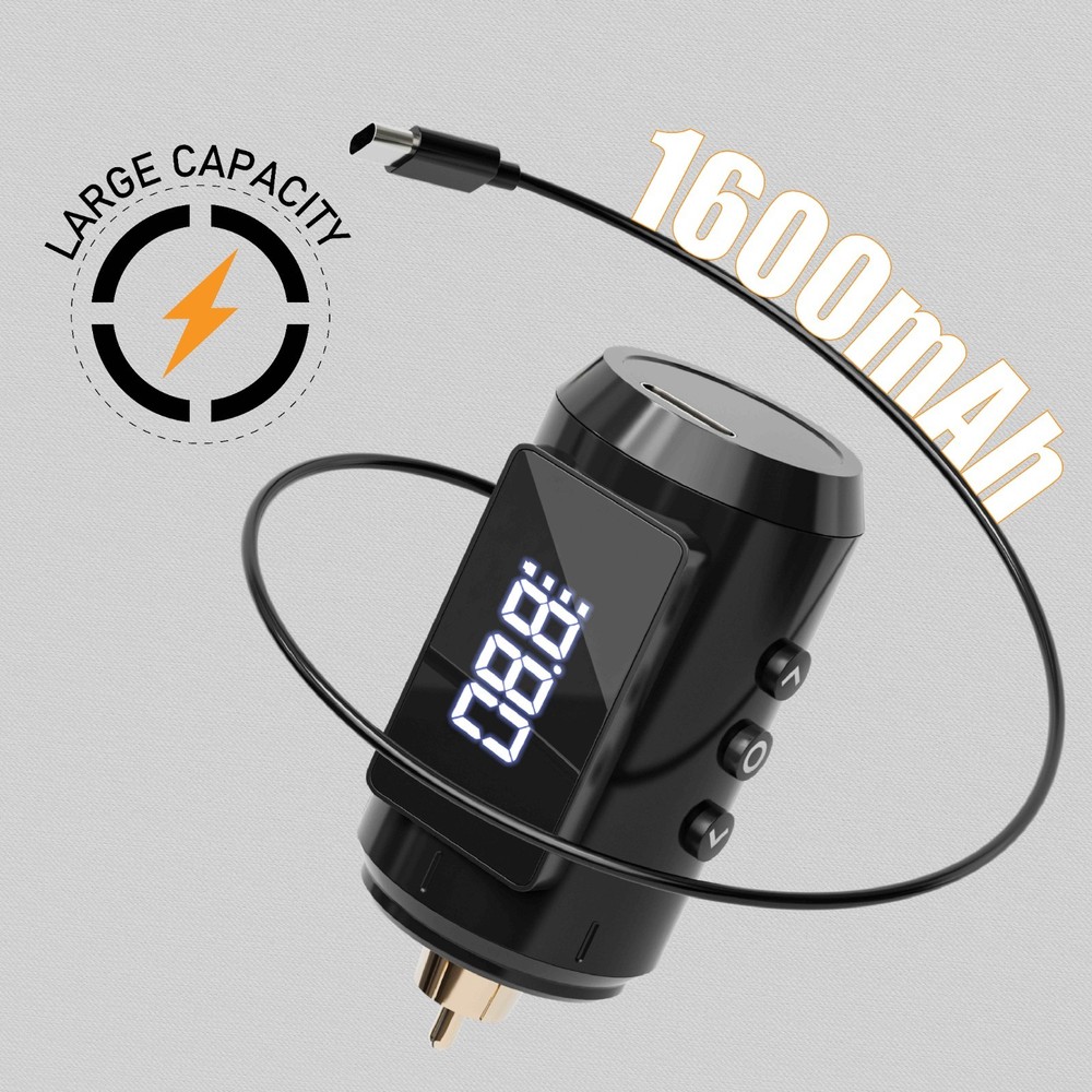 Wireless Tattoo Kit Complete for Beginners Pen Machine with Power Supply Needles