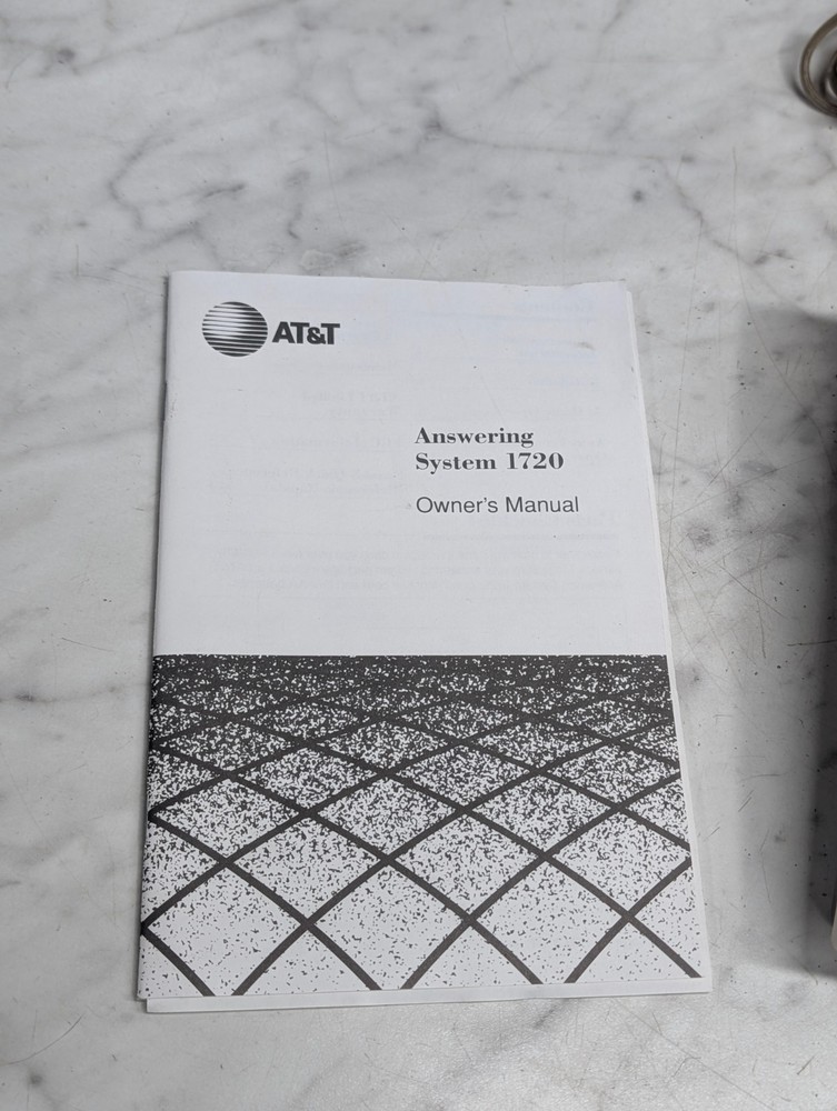 AT&T 1710 Tapeless Digital Telephone Answering System Message Machine