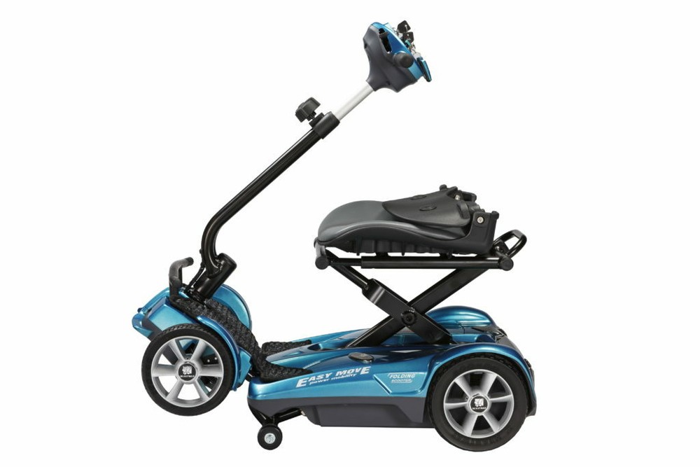 IN STOCK - EV Rider AF 4W Automatic Folding Mobility Scooter - 51 LBS - Blue