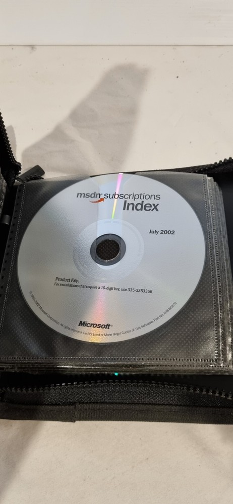 2002 MICROSOFT DEVELOPER NETWORK MSDN- SUBSCRIPTION INDEX DEVELOPER TOOLS