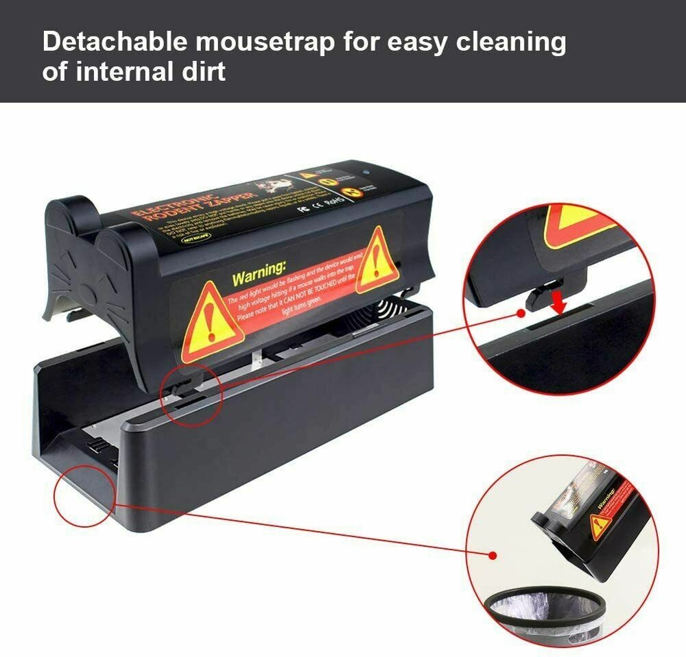 Electronic Mouse Trap Victor Control Rat Killer Rodent Zapper Humane Mouse Trap-