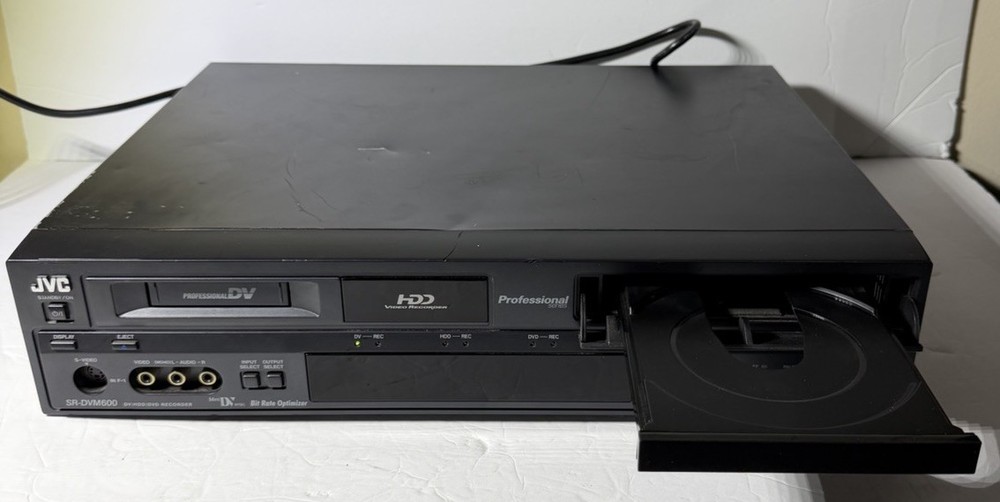 JVC SR-DVM600 MiniDV HDD DVD Video Transfer Recorder Player Pro Deck *READ*
