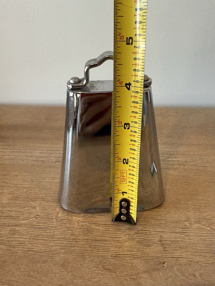 Chrome Latin Percussion Salsa Handheld Cowbell 4in
