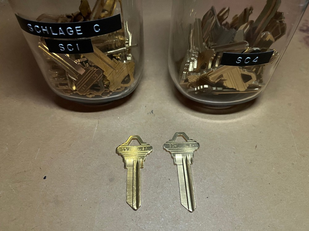 SC1 SC4 Schlage C Keys Cut to Code