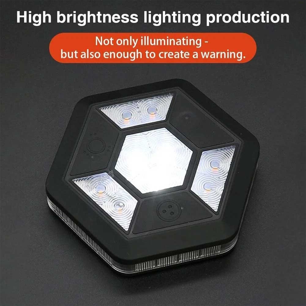 360° Rotating LED Magnetic Car Warning Light - Flashing