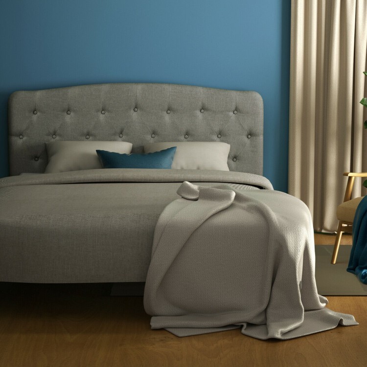 Full Size Button Tufted Headboard Upholstered Headboard With Adjustable Heights