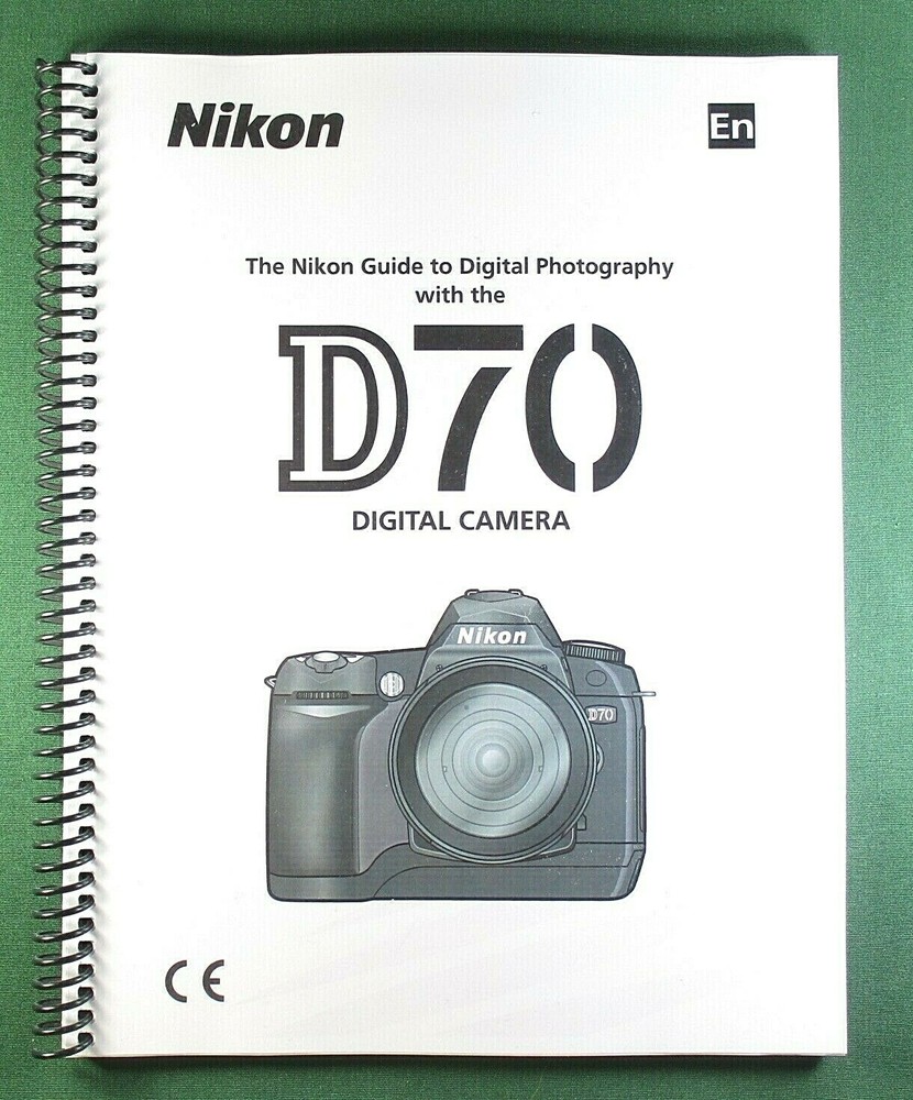 Nikon D70 Instruction Manual: 218 Pages & Protective Covers