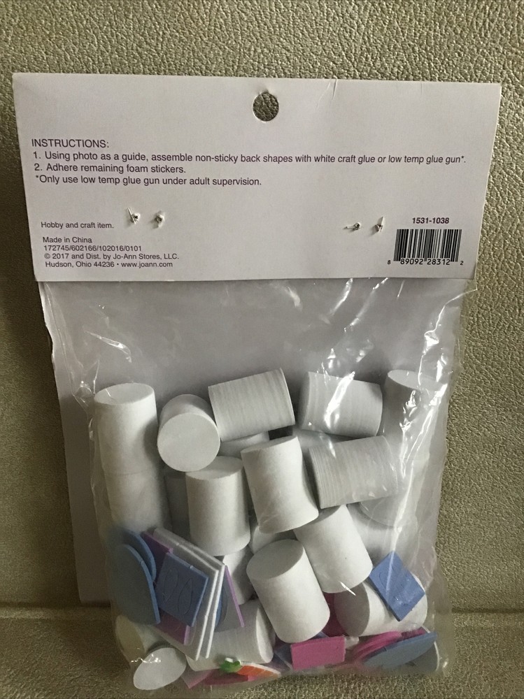 Little maker Easter Foam Activity/Craft Kit Makes 12 Bunnies!