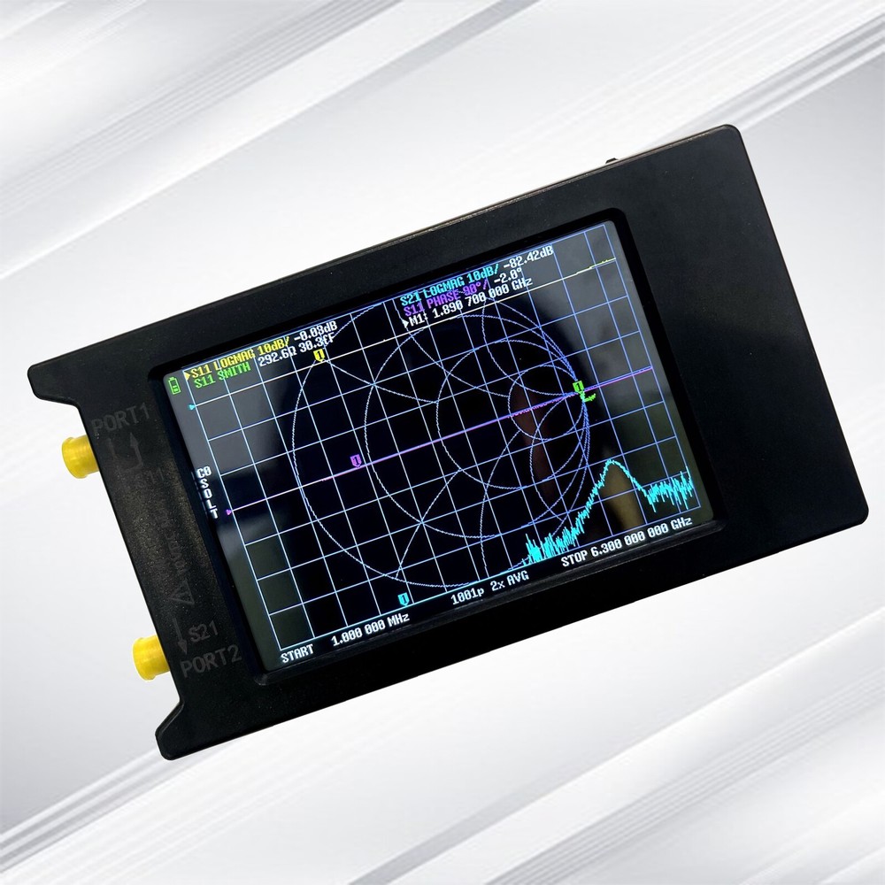 LiteVNA-64 VNA 50KHz-6.3GHz Analyzer Vector Network Analyzer Antenna Analyzer 4"