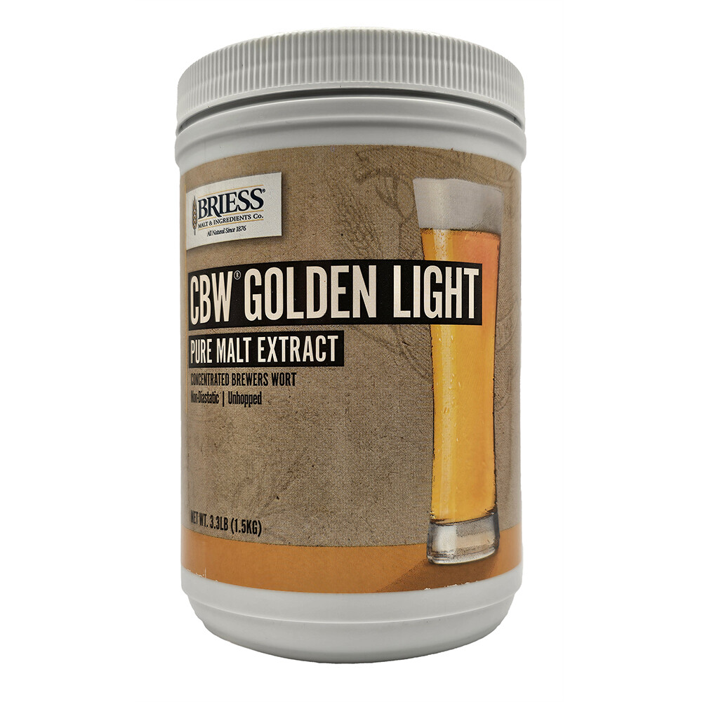 Briess Golden Light Liquid Malt Extract 3.3lbs for Home Brew Beer Making