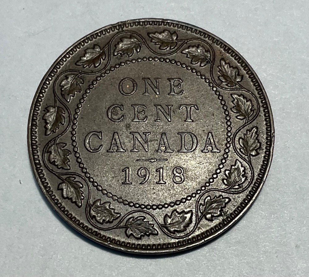 1918  CANADA  - LARGE CENT - 1 cent -