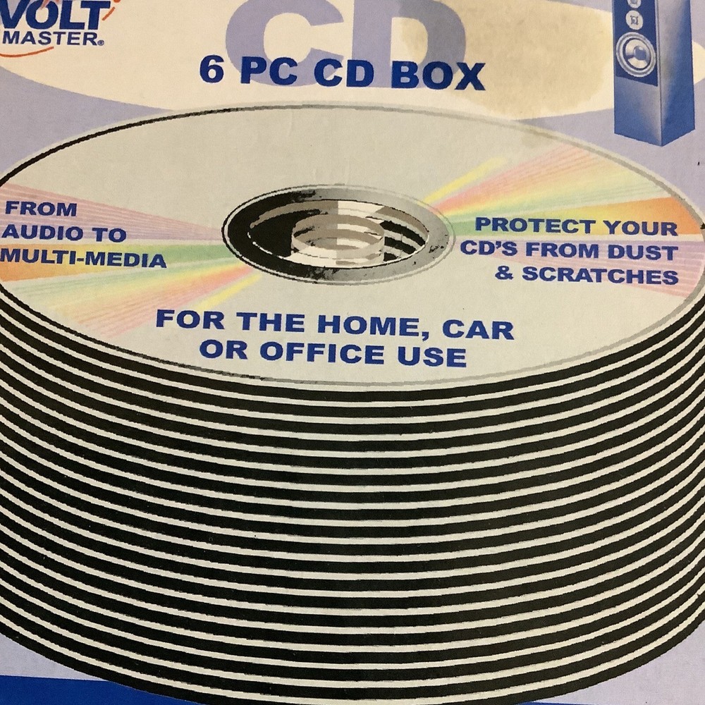 Volt Master Disk 6 PC CD BOX Pack Brand New DVD CD Superior Protection- Black