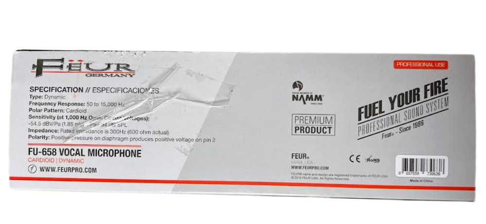 FEUR Professional Microphone Cardioid Dynamic FU-658