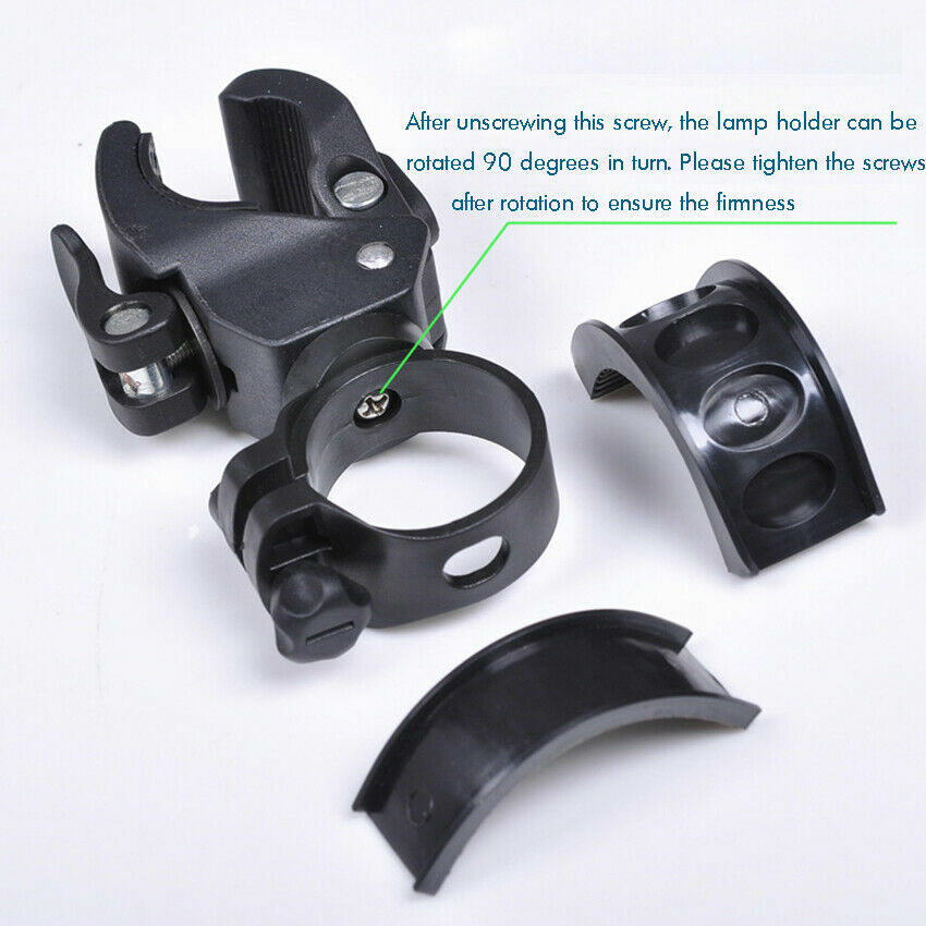 Bike Flashlight Mount Holder 90º Rotation Adjustable Bicycle Flashlight Holder