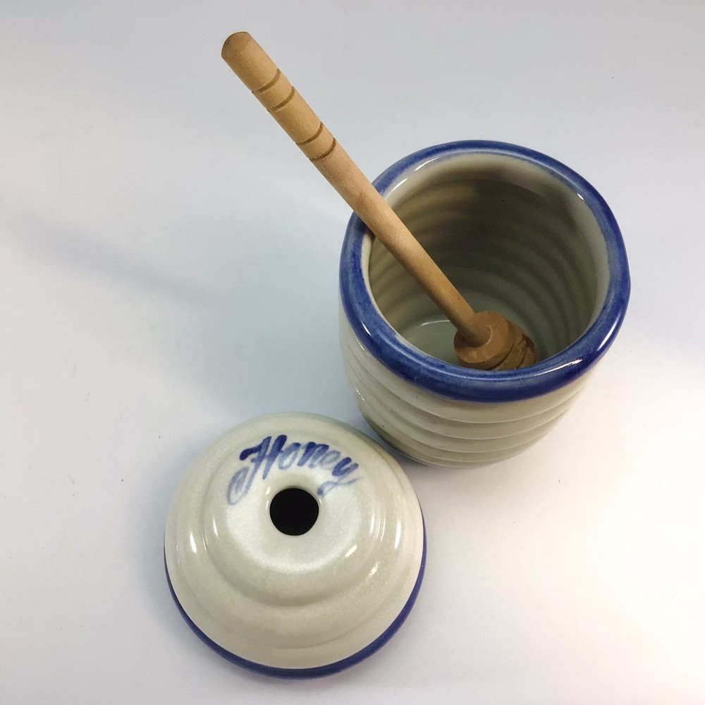 Williamsburg Pottery Honey Pot Jar