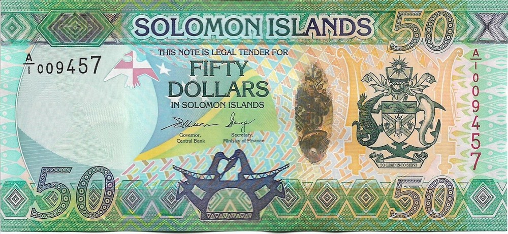 SOLOMON ISLANDS 2013 50 Dollars A/1 P35 UNC