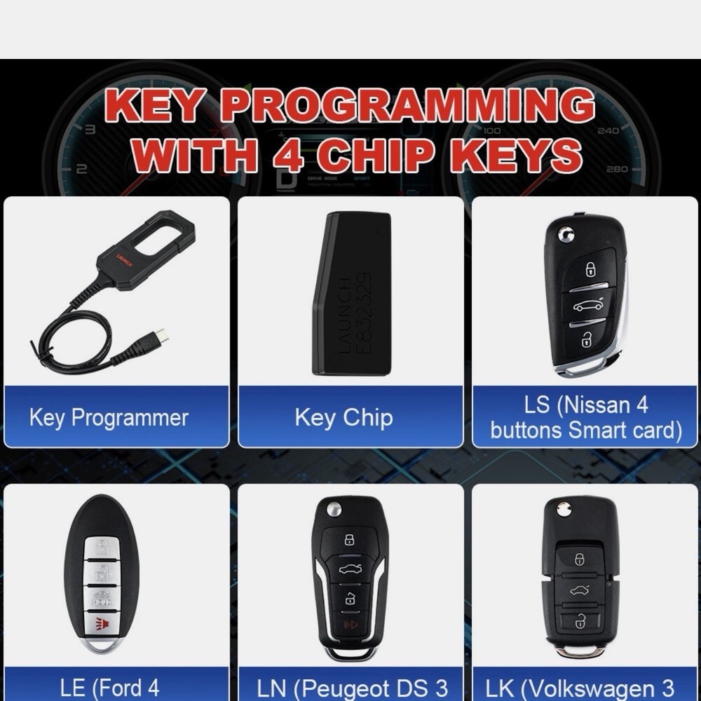 Launch X431 Key Programming Remote Maker w/ Smart Key for X431 PAD V IMMO PLUS