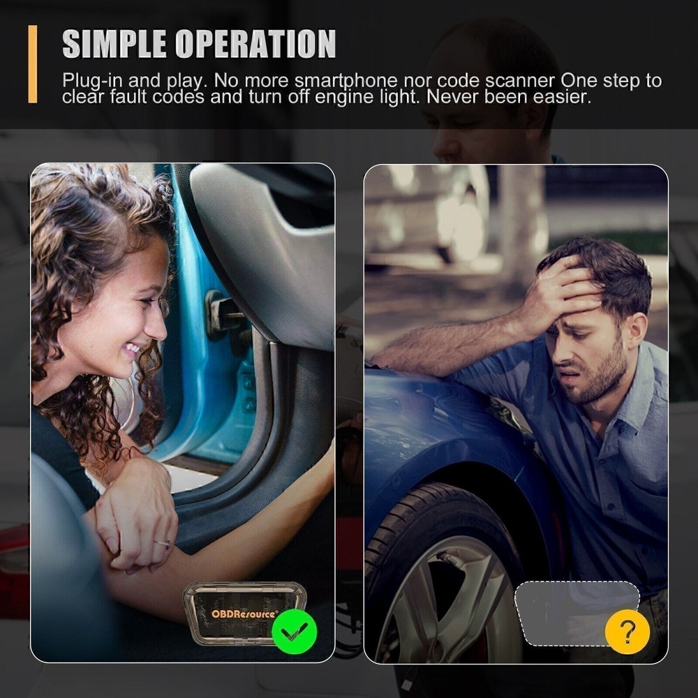 OBDII Diagnostic Code Reader Check Engine Scan Tool for Ford Explorer Mustang #a