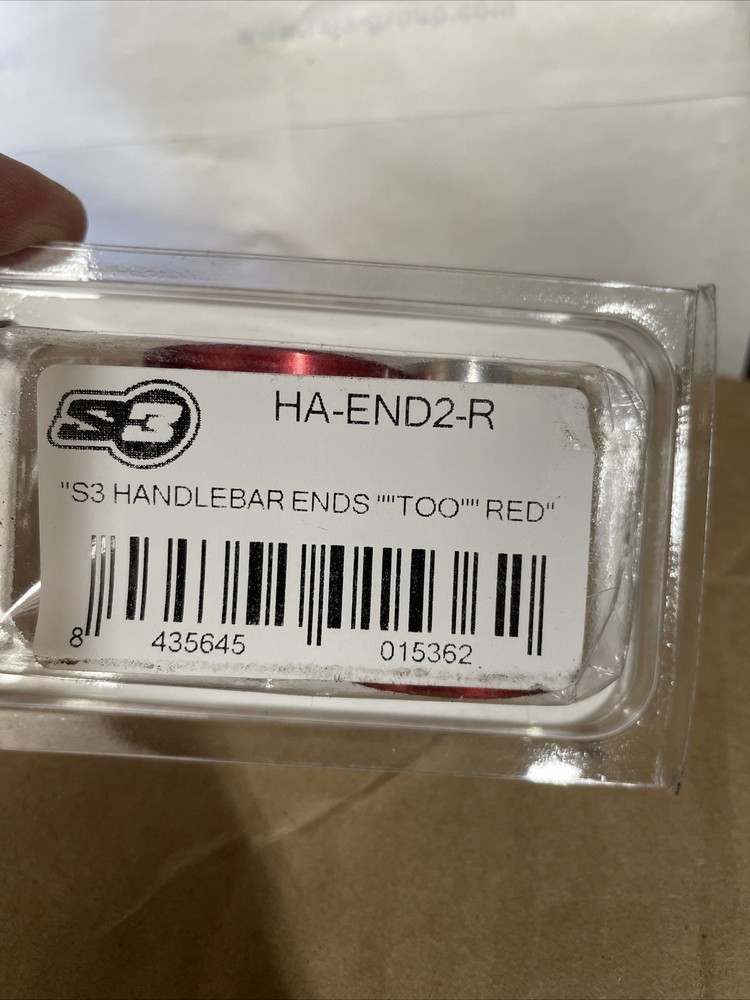 S3 #2 Bar Ends for Handlebars (Red)