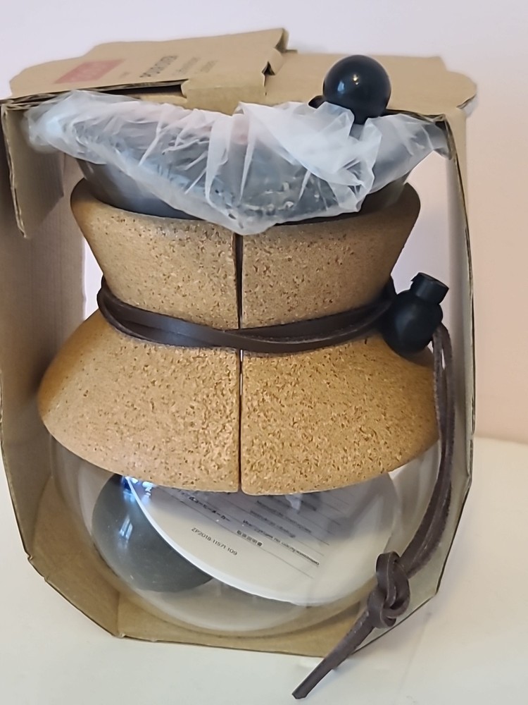 BODUM Pour over Coffee Maker Grip 4 Cup Double Wall Cork