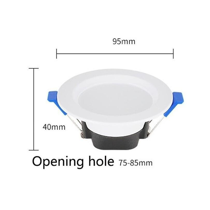 20/60Pack 7W Dimmable Downlight LED Recessed Ceiling Light Panel Spotlight Lamp