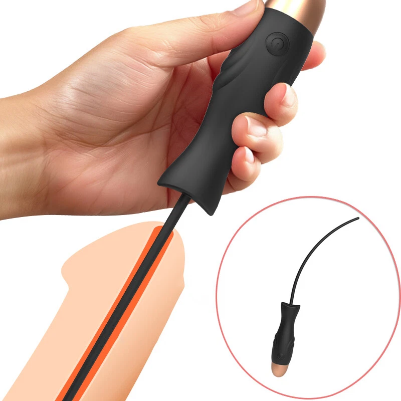 10 Speed Men E-Stim Urethral Plug Dilator Electric Penis Plug Stretcher Enhancer