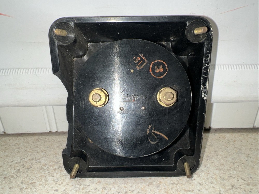 Vintage Simpson Power Indicator & Volt Meter UNTESTED