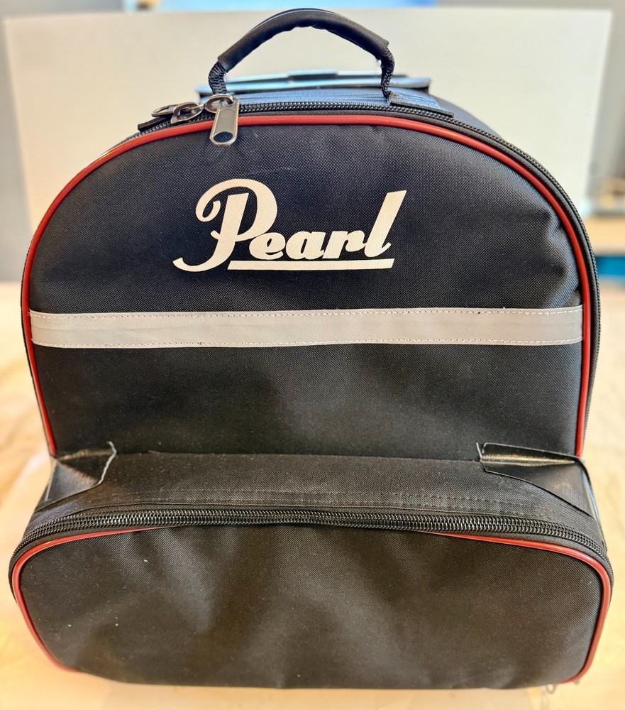 Pearl Snare Drum Carry Case ~ Backpack ~ Black Nylon