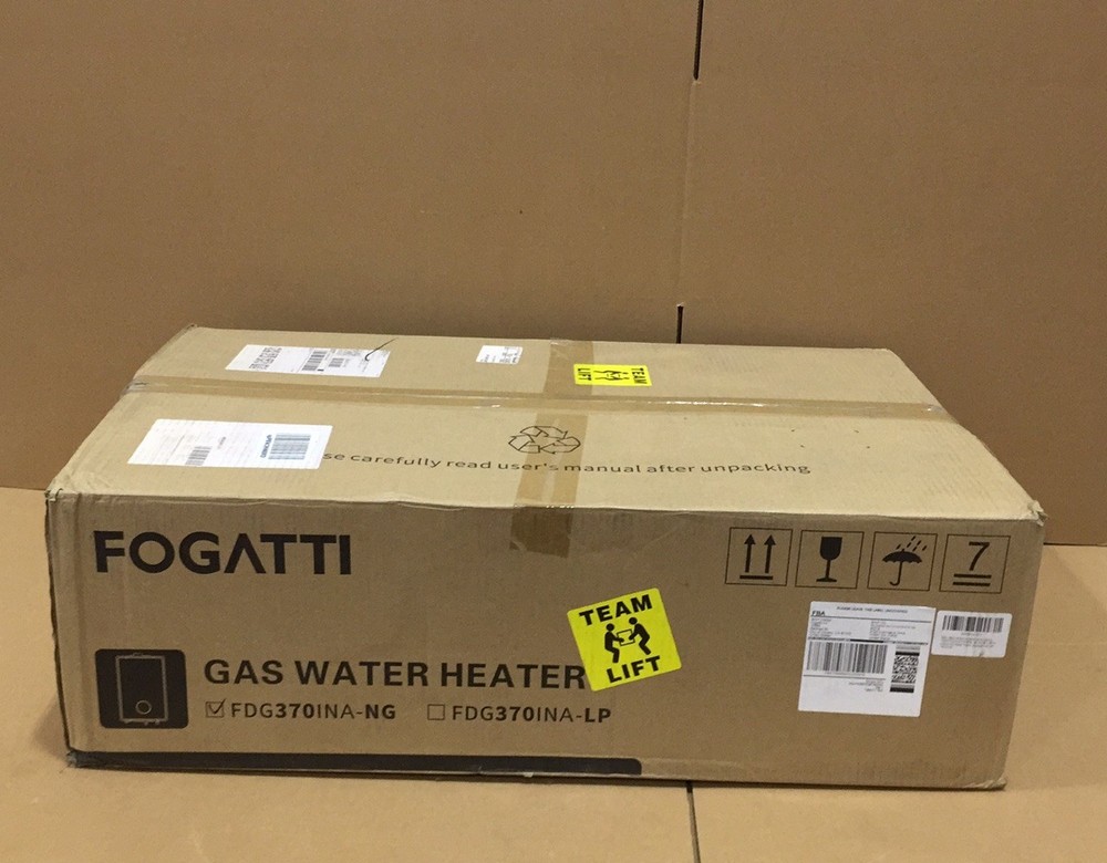 【99% NEW】FOGATTI Tankless Water Heater Natural Gas 6.3GPM 145,000BTU Whole House