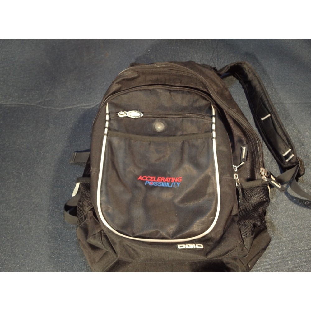 OGIO  Laptop Backpack Audio & Lots Pockets Black Accelerating Possibility Logo