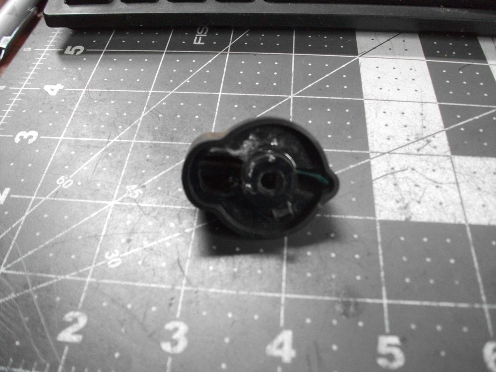 Replacement Timer/Dial/Switch Black Knob Handle, Fits on a 3/16" D shapeStem/Tab