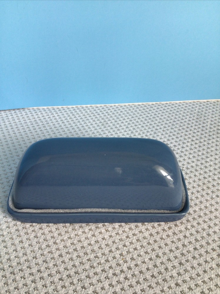 Threshold Stoneware Covered Butter Dish - Camden Blue - New