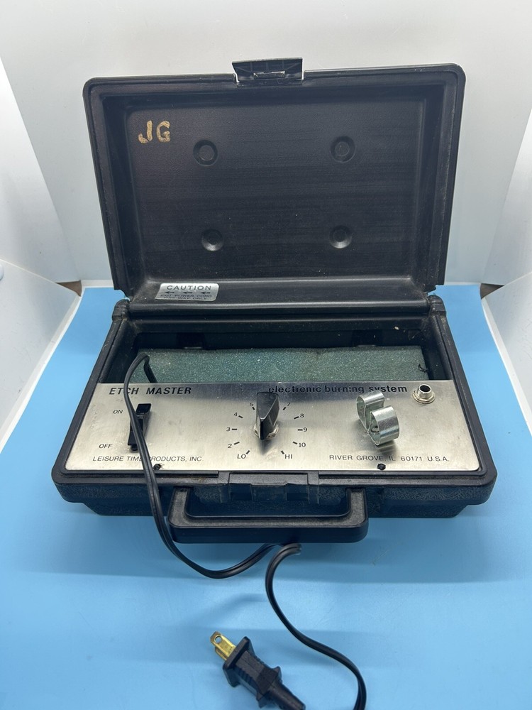Rare Vintage Leisure Time Etch Master Electronic Burning System. No Pen Tips.