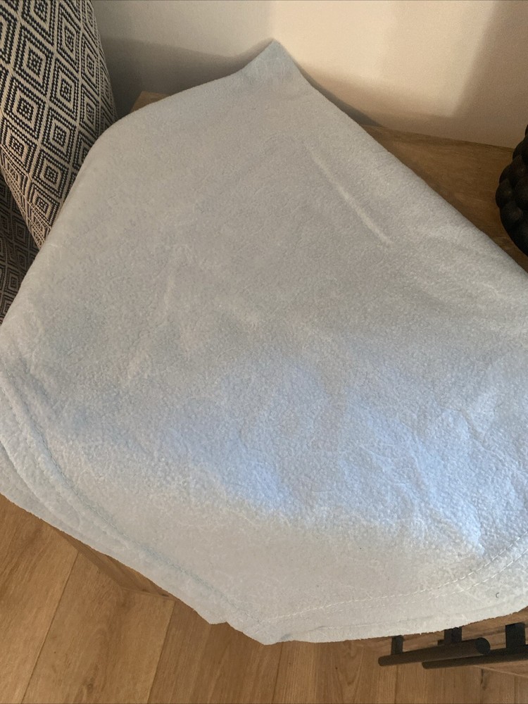‘Soft Touch’ Baby Blanket Blue Embossed Teddy Bears