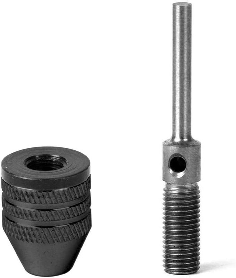 2Pcs Mini Keyless 3 Jaw Drill Quick Change Chucks Adapter Mini Keyless Chuck Col