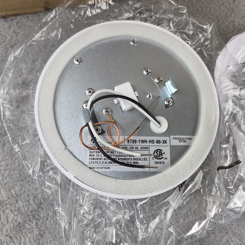 5" Flush Mount Round Ceiling LED Light 5-5/8″ W x 1″ H Ceiling Light 12W 3000K