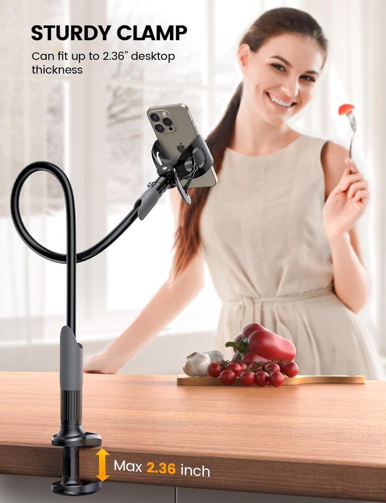 Flexible Lazy Bracket Mobile Phone Stand Holder 360 Bed Desk For iPhone Android