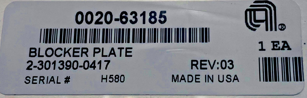 AMAT BLOCKER PLATE (0020-63185)
