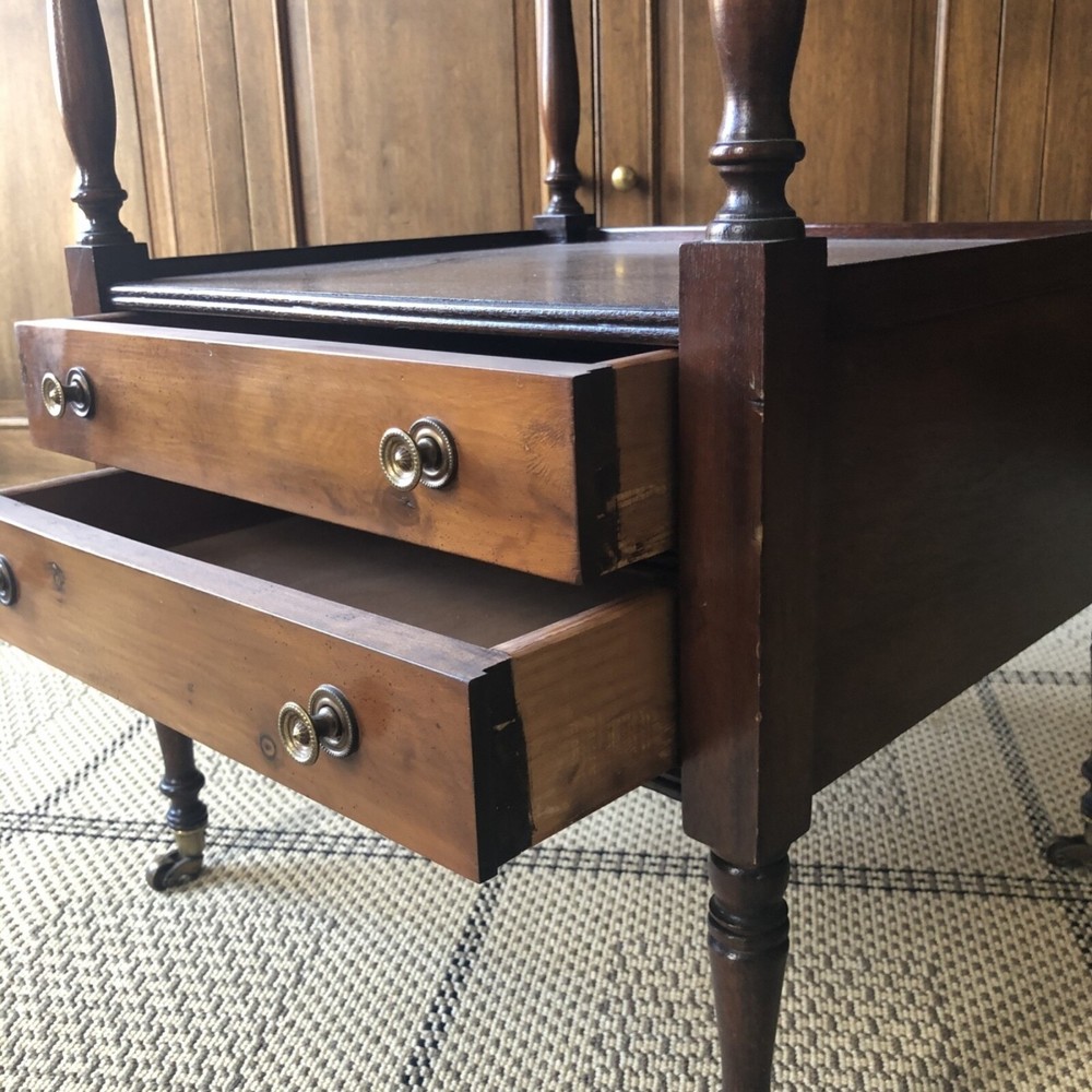 Antique Regency Four Tier Etagere With Castors