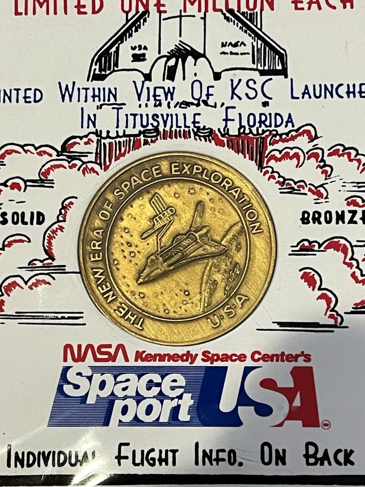 SPACE SHUTTLE CREW EMBLEM STS7 CHALLENGER JUNE 18TH 1983 KENNEDY SPACE CENTRE