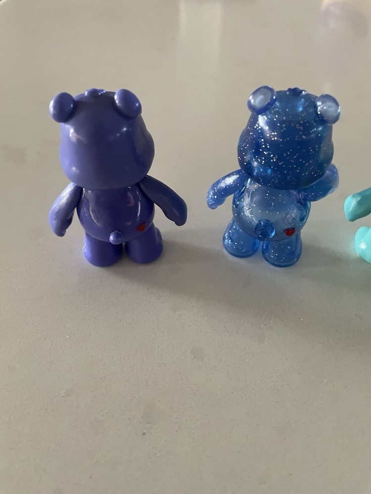 Care Bears 3” Poseable Grumpy Bedtime-Harmony- Wish 2” Friendship Hearts Figures