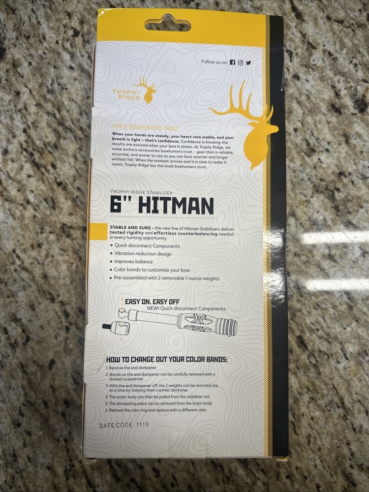 Trophy Ridge Hitman 6" Stabilizer