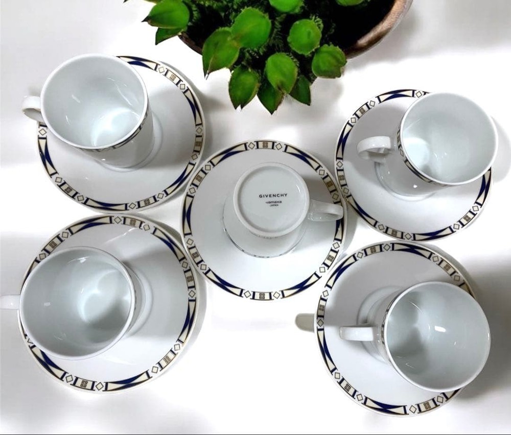 Givenchy Yamaka Cup Saucer 5 Set