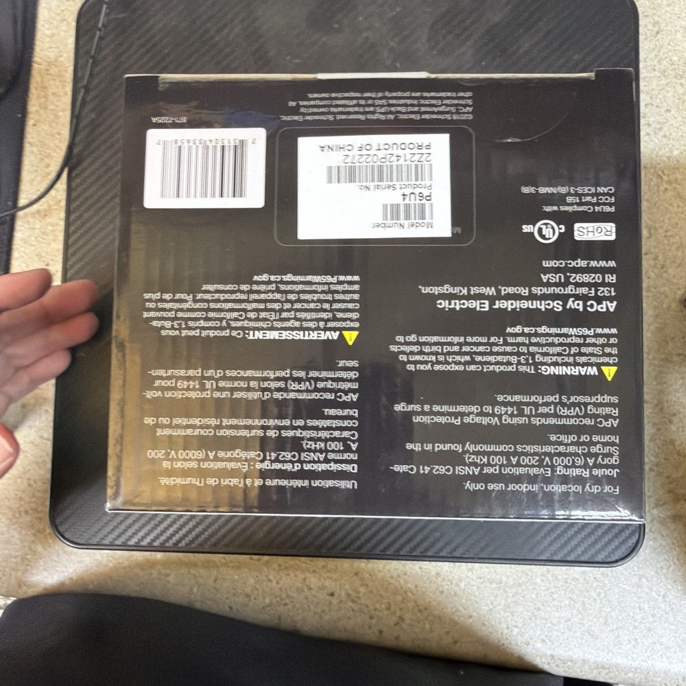 APC - Multi-Use SurgeArrest 6-Outlet And 4 USB Surge Protector Model P6U4 NEW