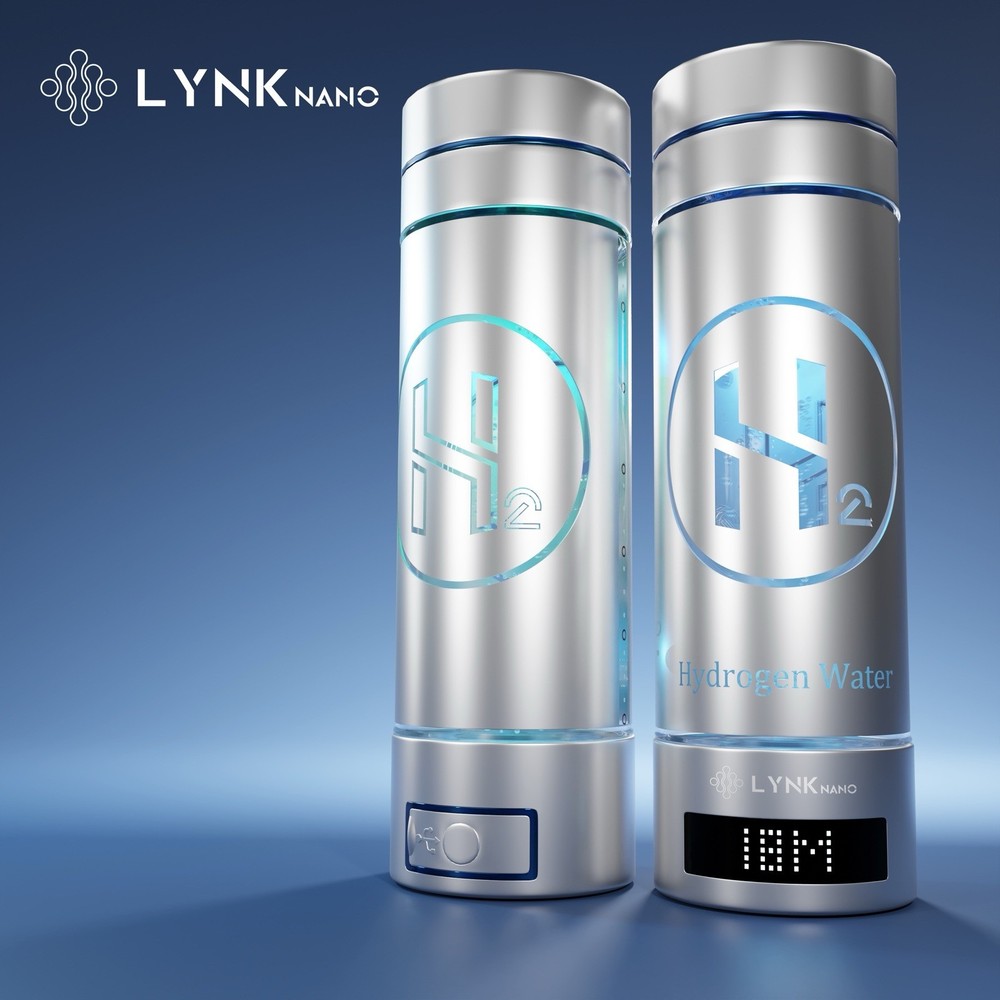 9000ppb Hydrogen H2 Water Bottle PORTABLE & DIGITAL Drink Cup + Inhaler