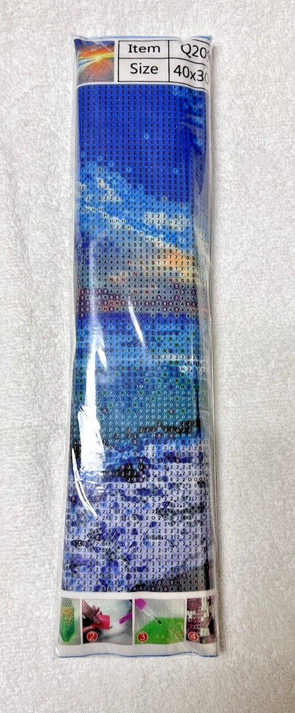 Diamond Art Complete Kit Unopened Ocean Lapping The Shore Q2099