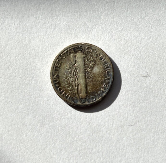 1940 P Mercury Dime, Nice toning